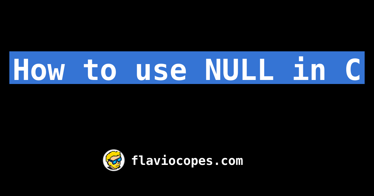 How to use null in c
