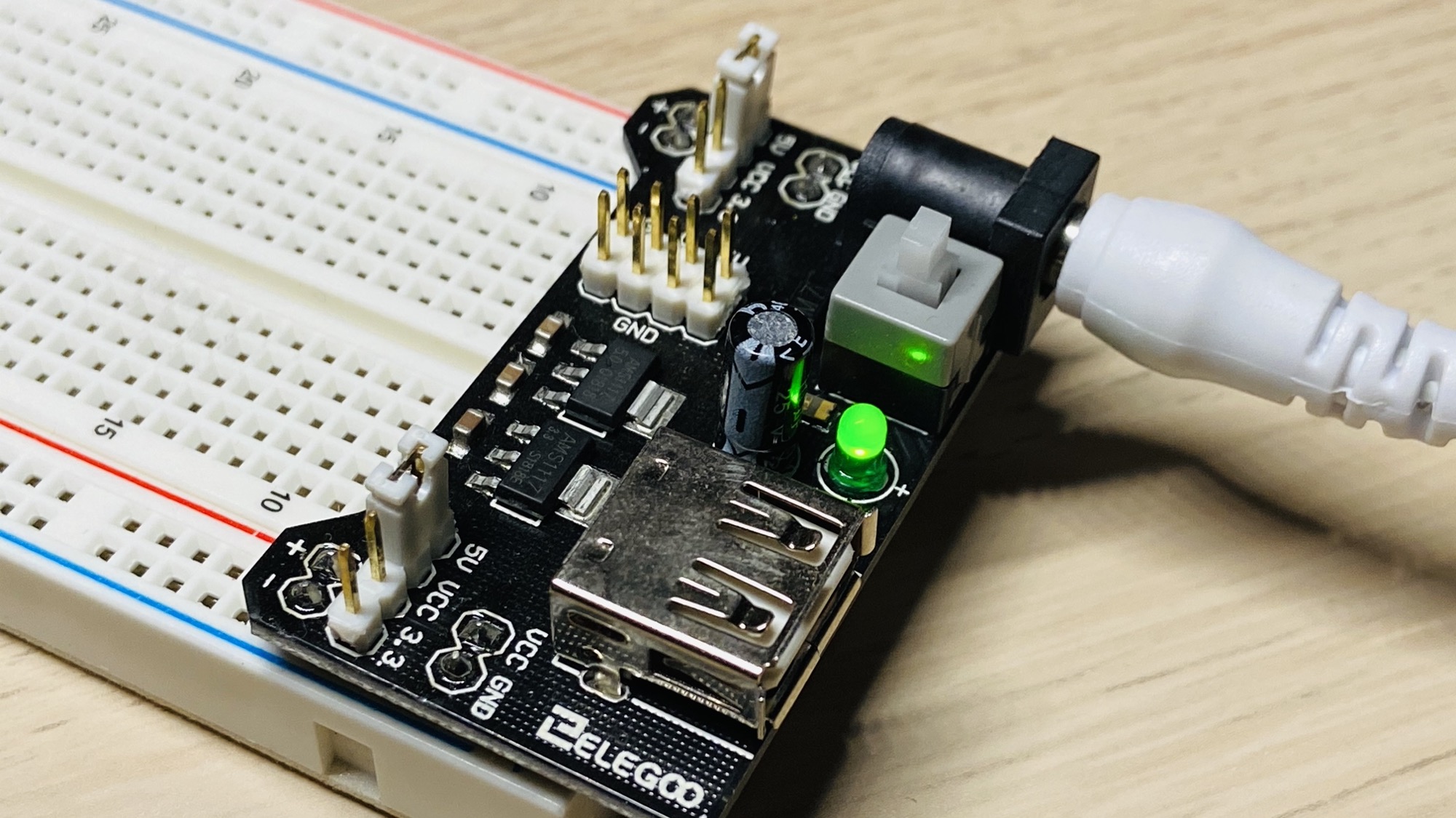 Breadboard deals power supply