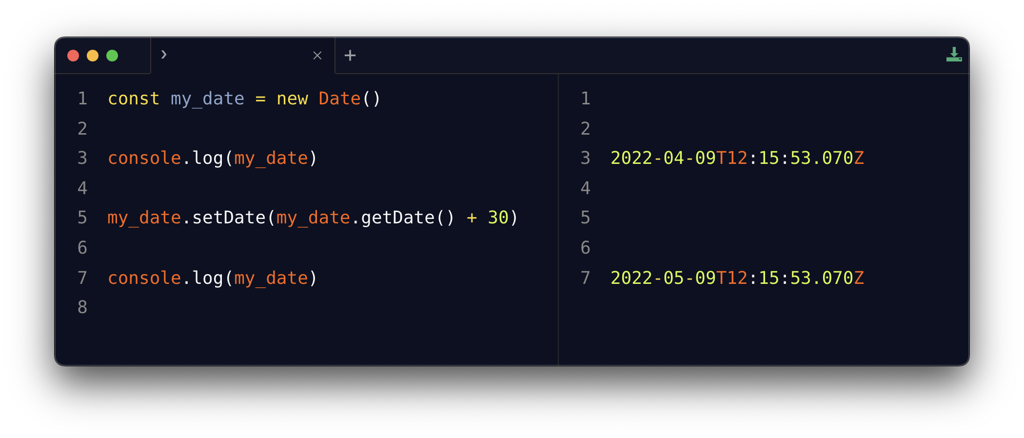 Javascript Get Date 7 Days From Now