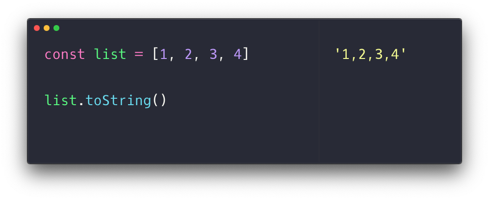 How to convert an Array to a String in JavaScript
