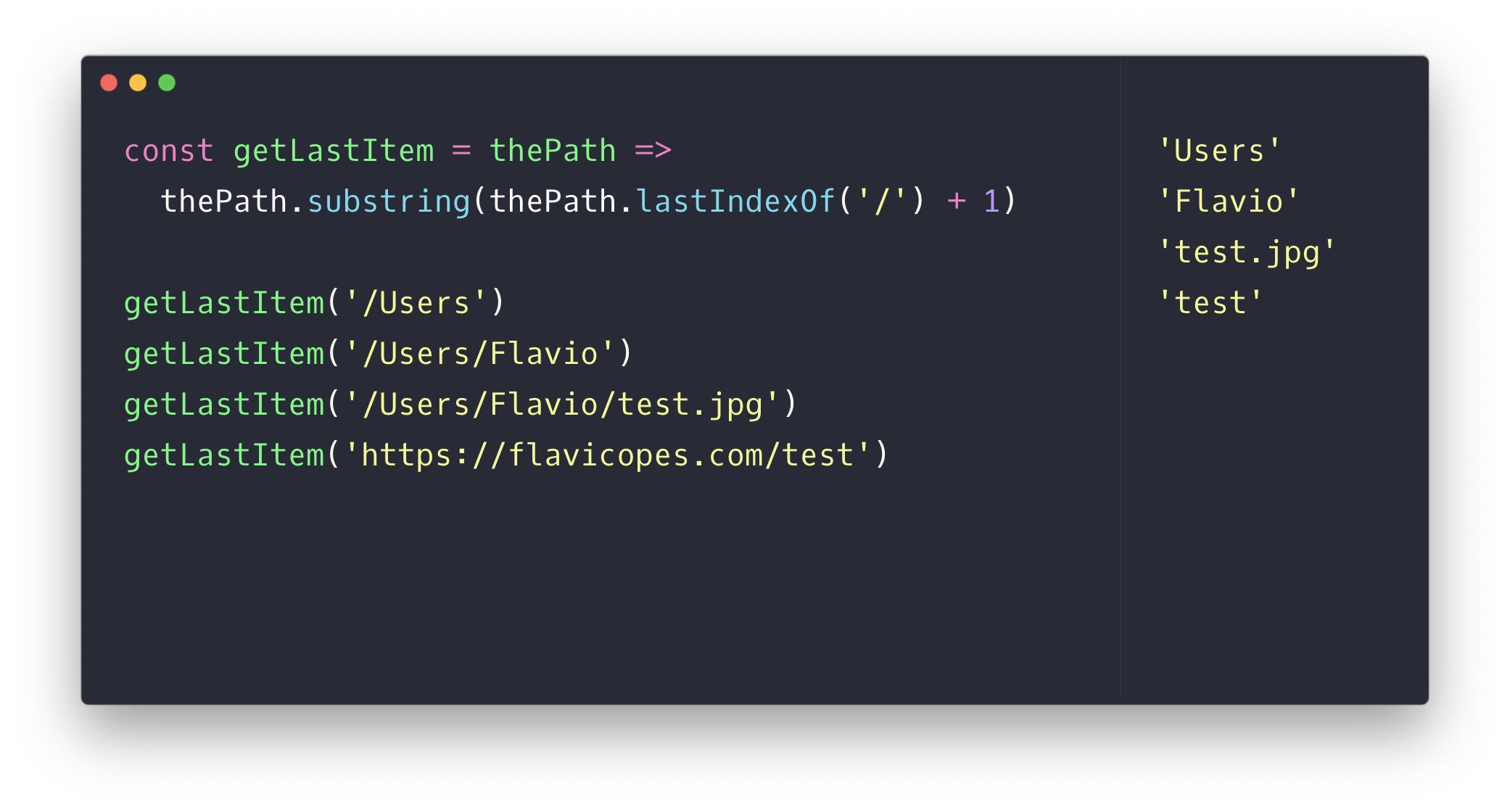 How To Get The Last Segment Of A Path Or URL Using JavaScript