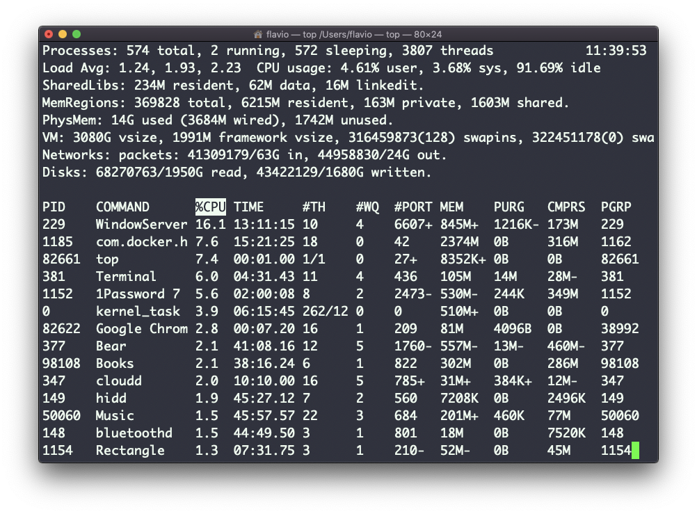 Linux Command To Display Running Processes