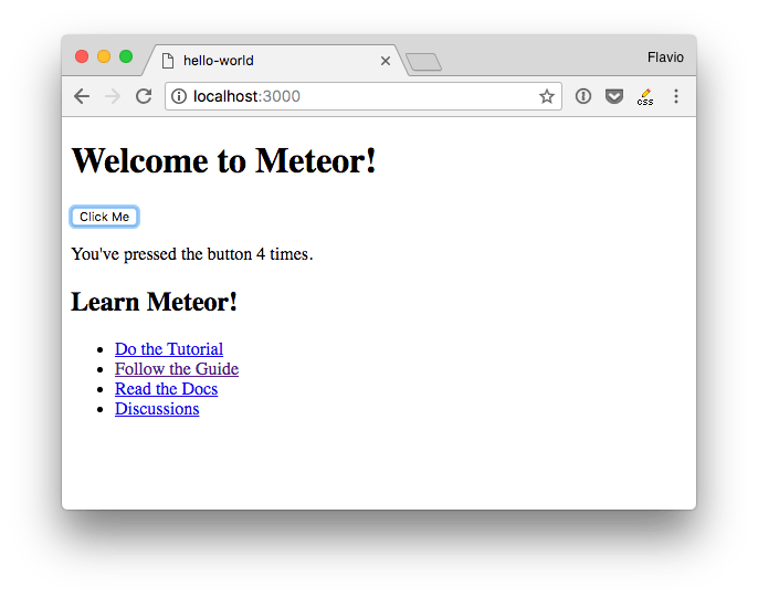 Hello Meteor