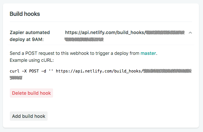 Webhook custom URL