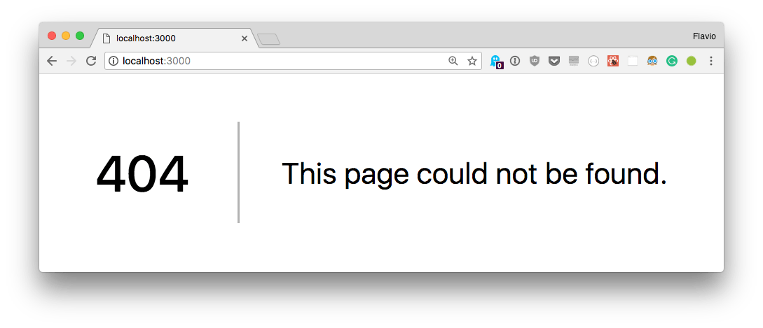 A 404 page returned by Next.js