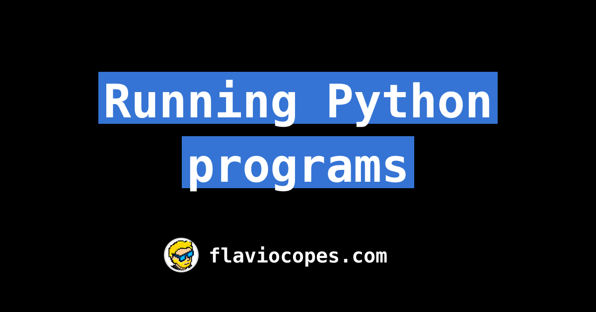 Running Python programs