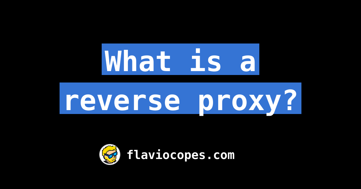 What is a reverse proxy?