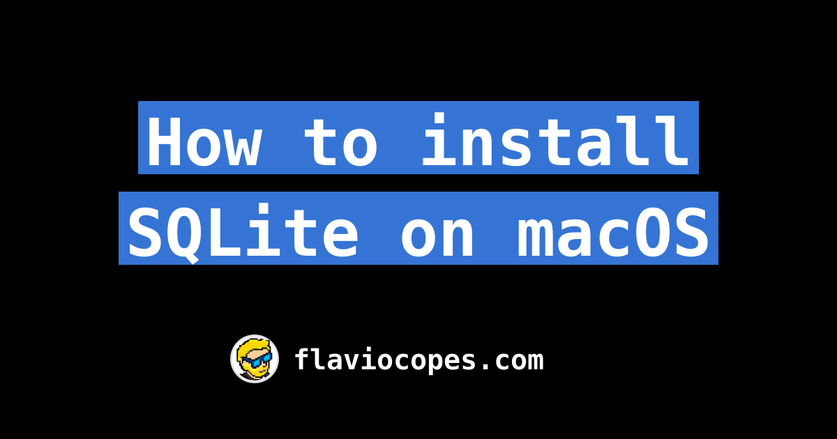 sqlite install mac