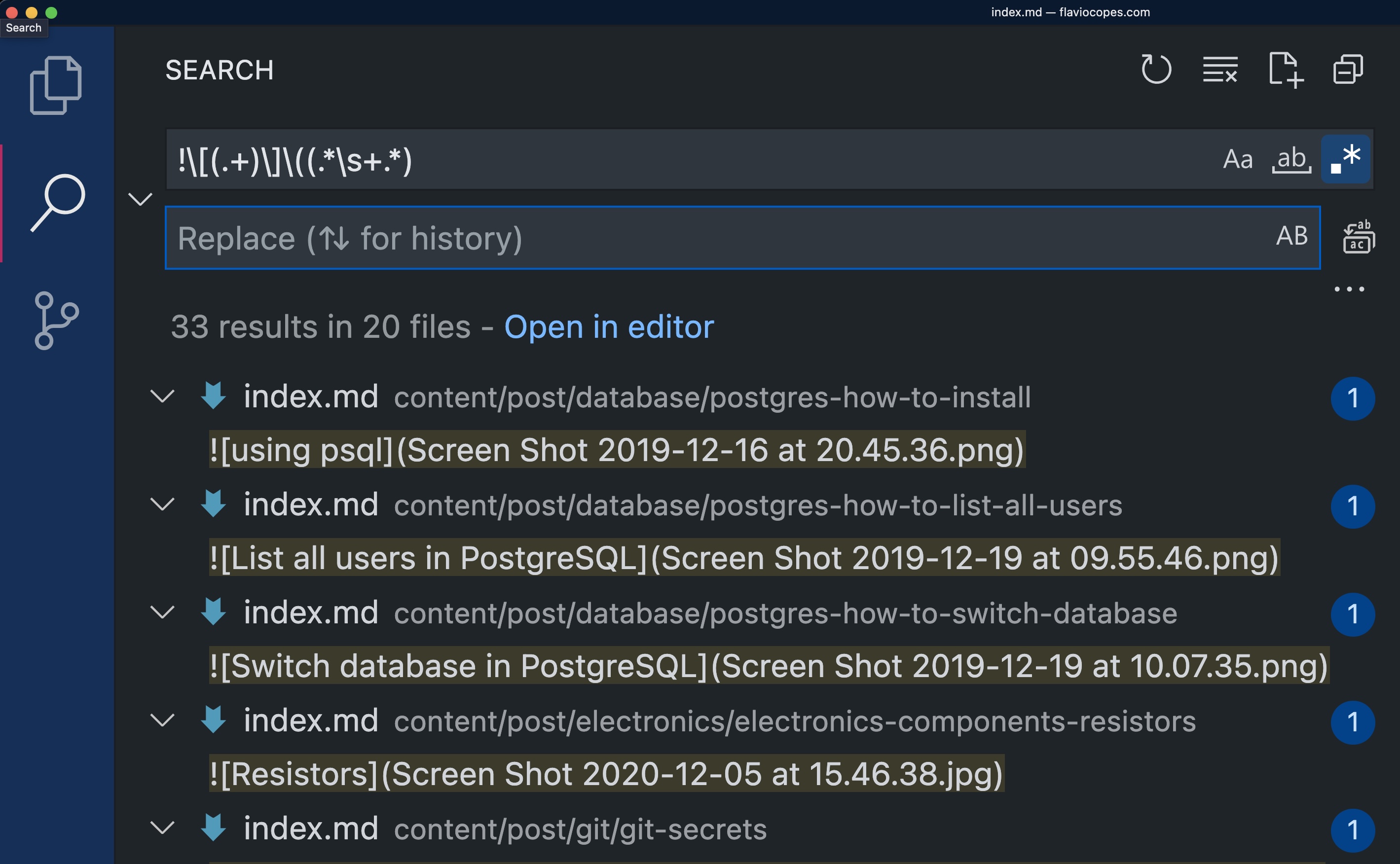 Vscode Search Replace Shortcut